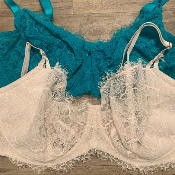 Victoria Secret Lace Underwired Dream Angels Lined Demi Push Up Without Padding - Picture 7 of 14